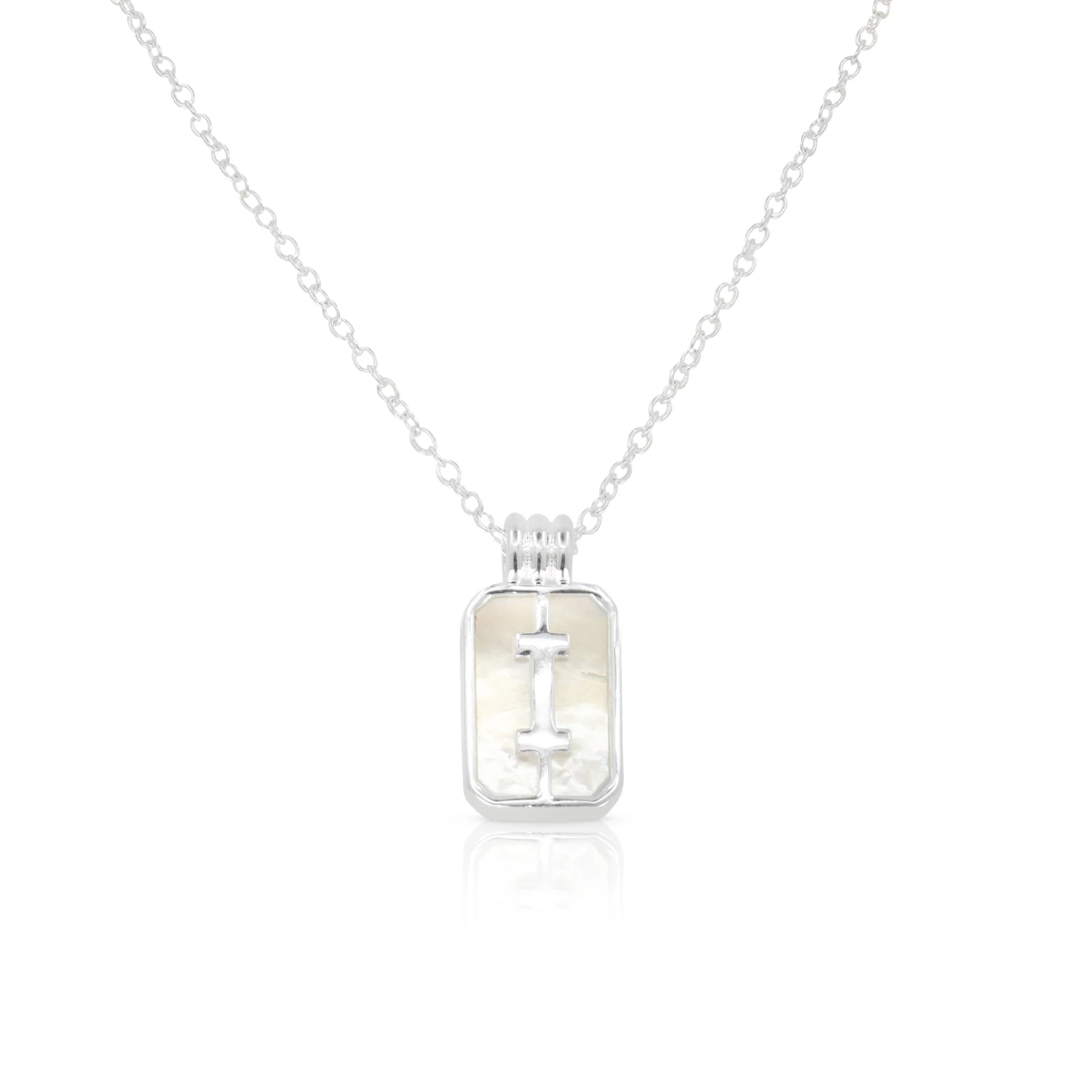 Initial A to Z Silver Necklace - Image 12