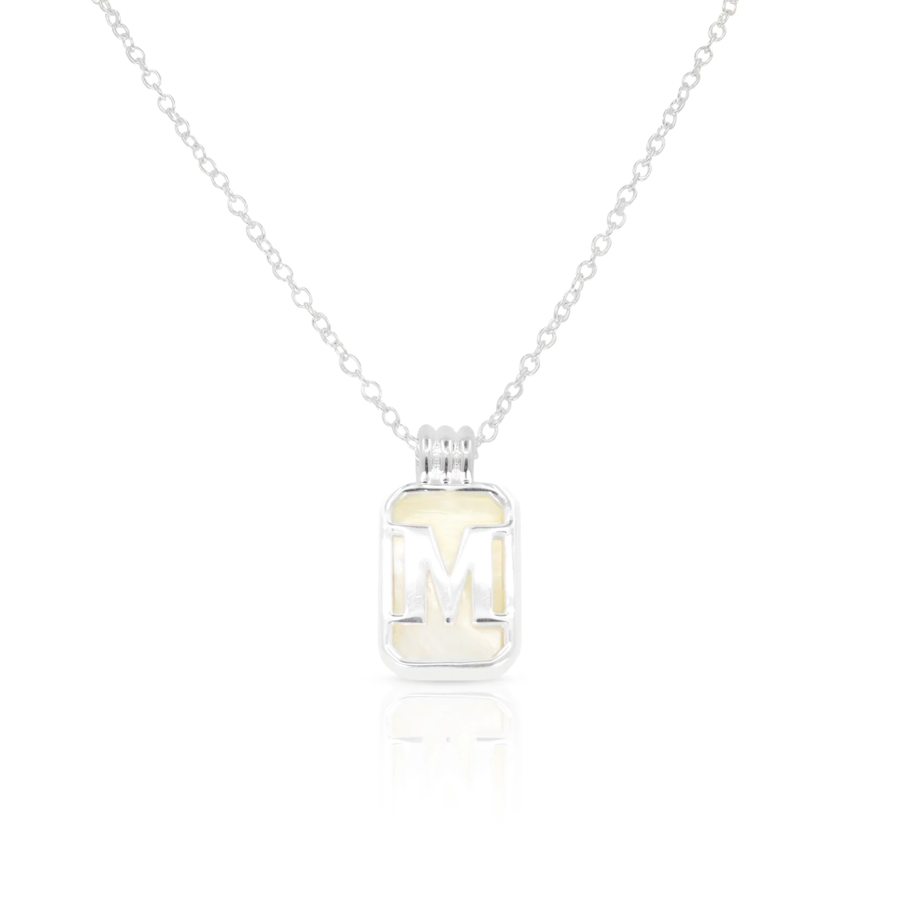 Initial A to Z Silver Necklace - Image 16