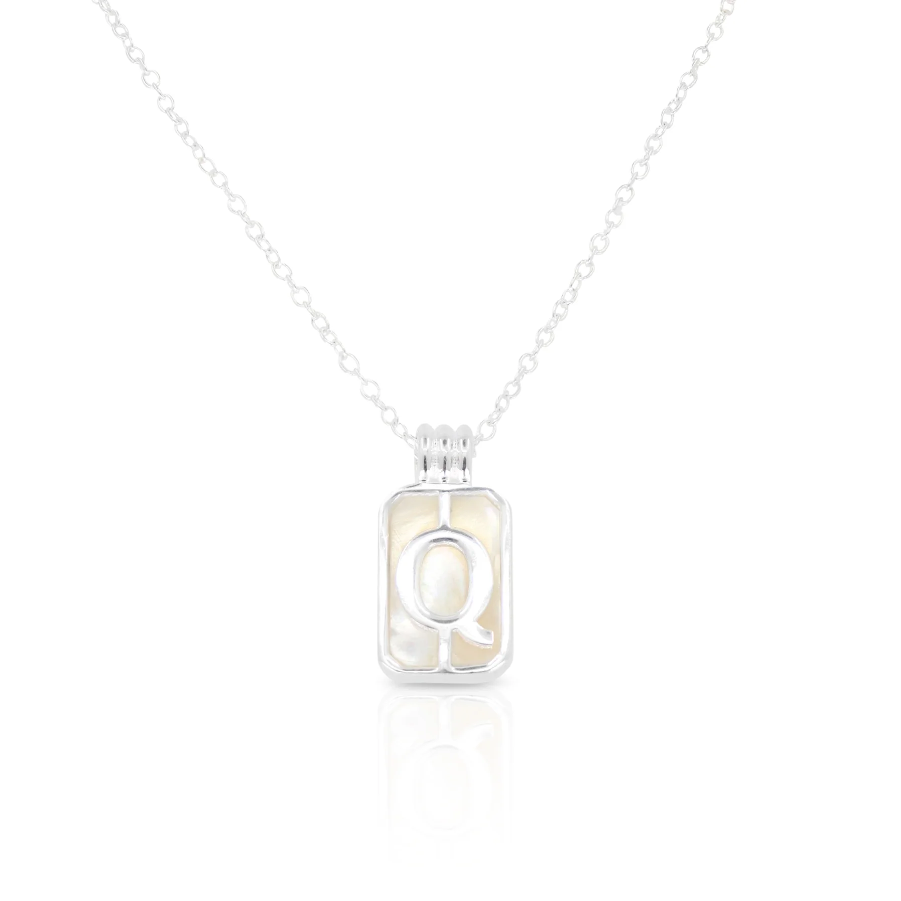 Initial A to Z Silver Necklace - Image 20
