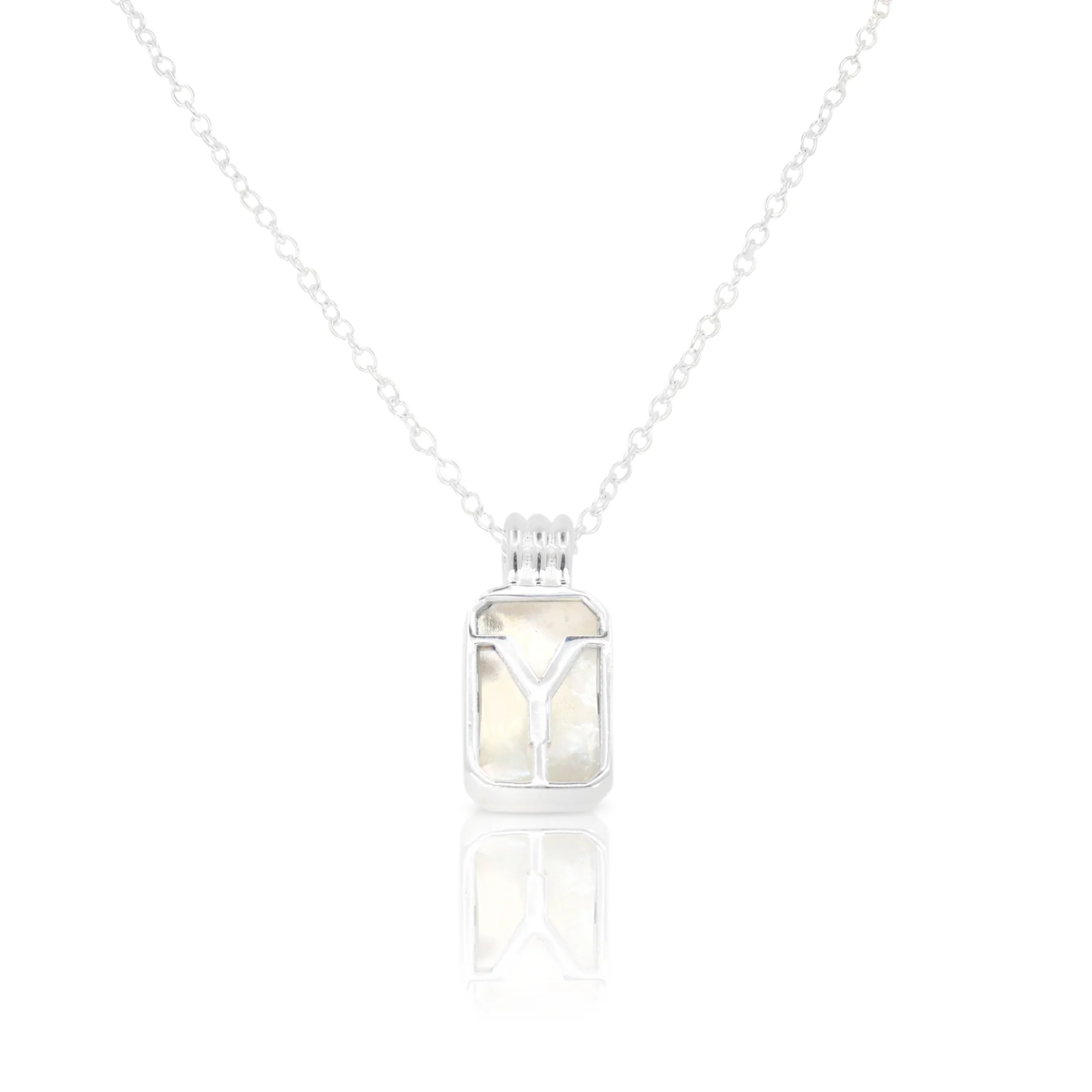 Initial A to Z Silver Necklace - Image 28