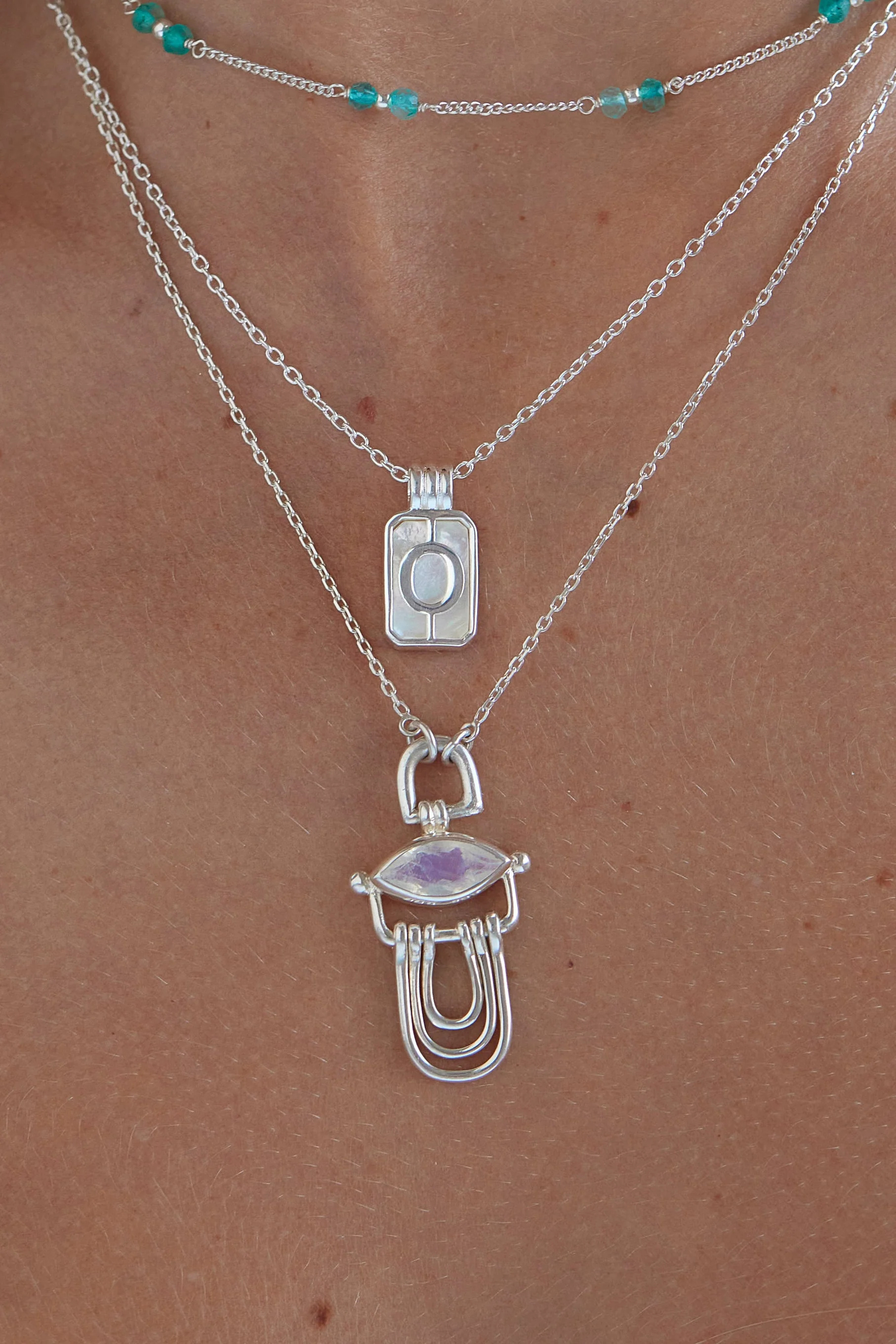 Initial A to Z Silver Necklace - Image 3