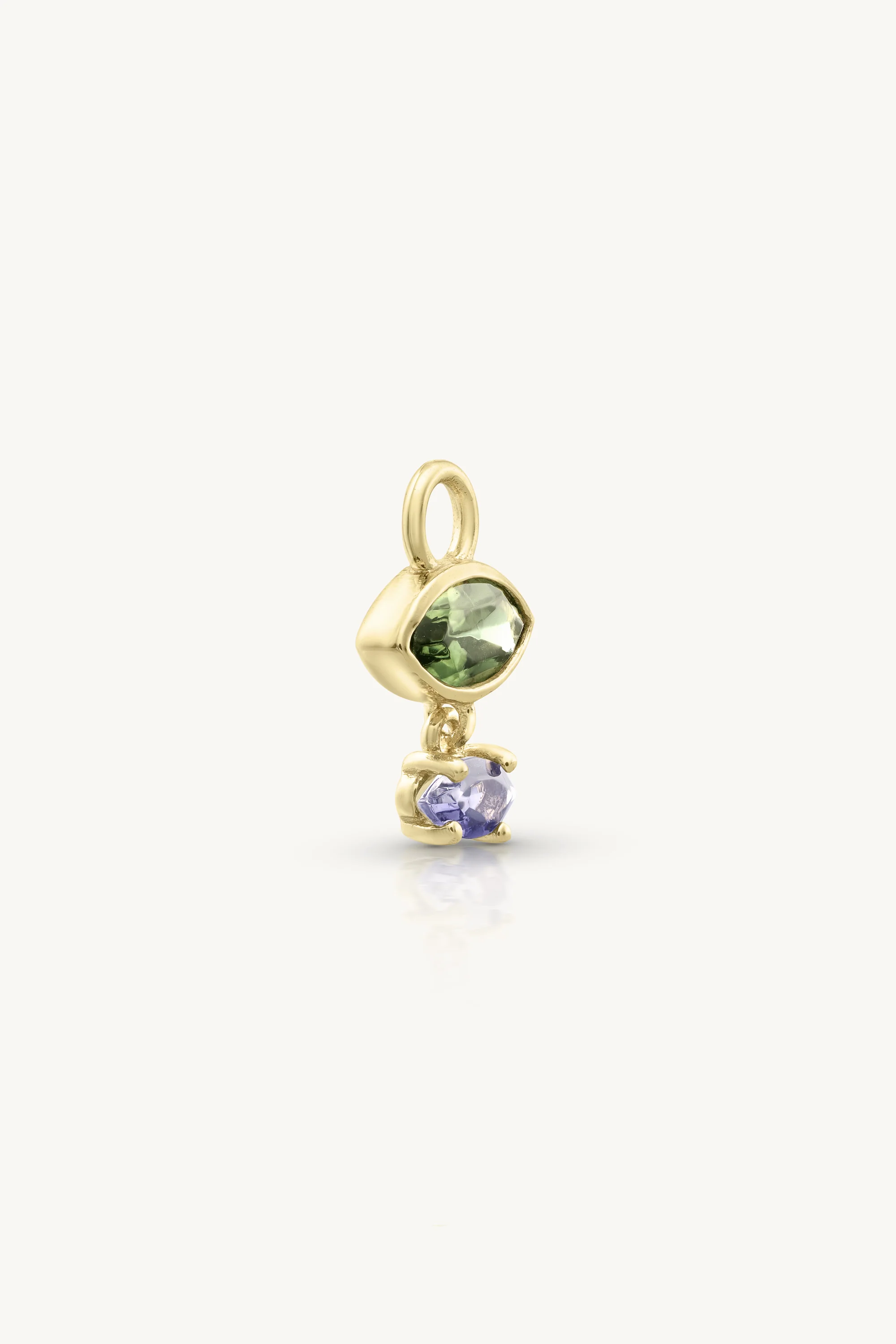Mila Apatite and Iolite Gold Charm - Image 4